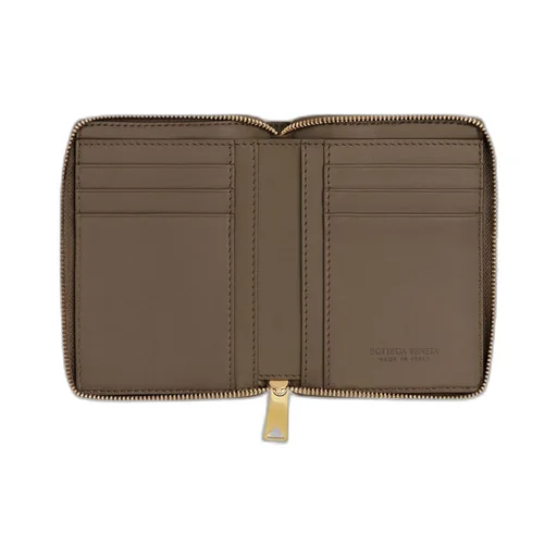 Small Cassette Compact Zip Around Wallet