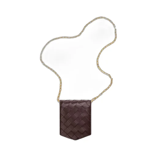 Intrecciato Card Case On Chain
