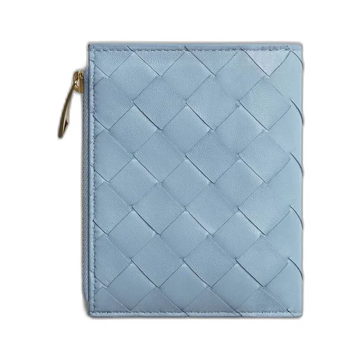 Intrecciato Check Small Bi-Fold Wallet