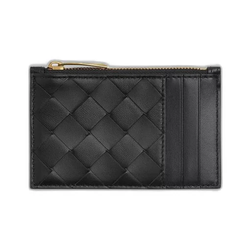 Intrecciato Zipped Card Case