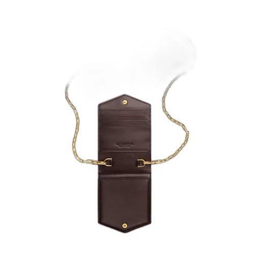 Intrecciato Card Case On Chain