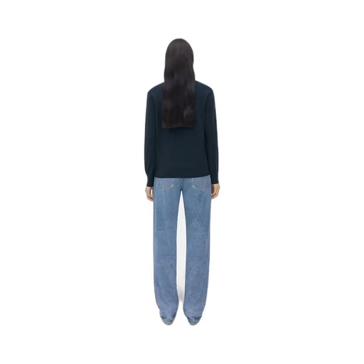 "Bv" Embroidery Wool Cardigan