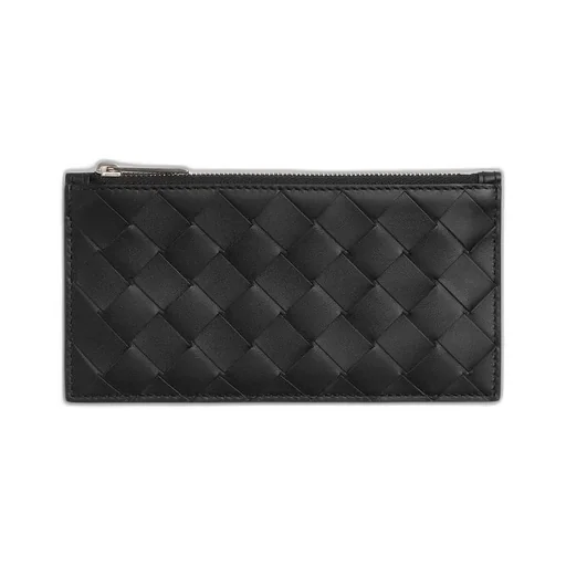 Intrecciato Long Zippered Card Case