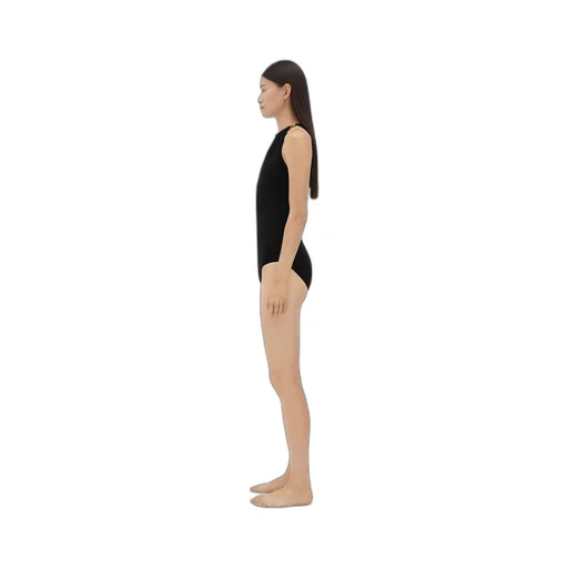 Stretch Nylon Swimsuit With Knot Detail At Neck