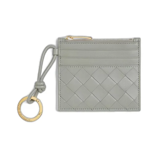 Intrecciato Zippered Card Case