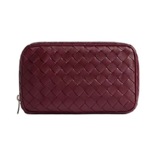 Intrecciato 15 Medium Zipped Organizing Pouch