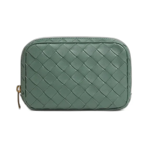 Small Intrecciato Zippered Pouch