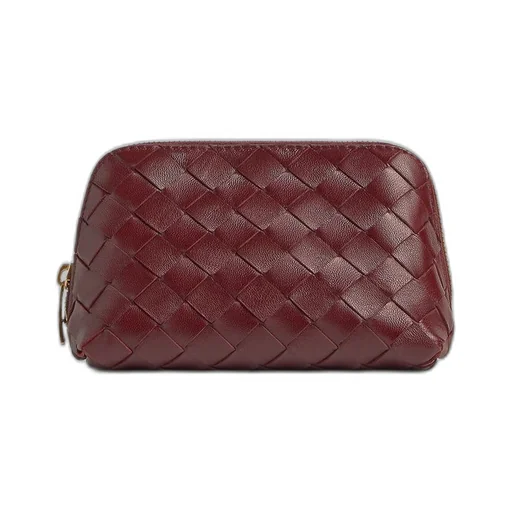 Intrecciato  Small Half-Moon Beauty Pouch