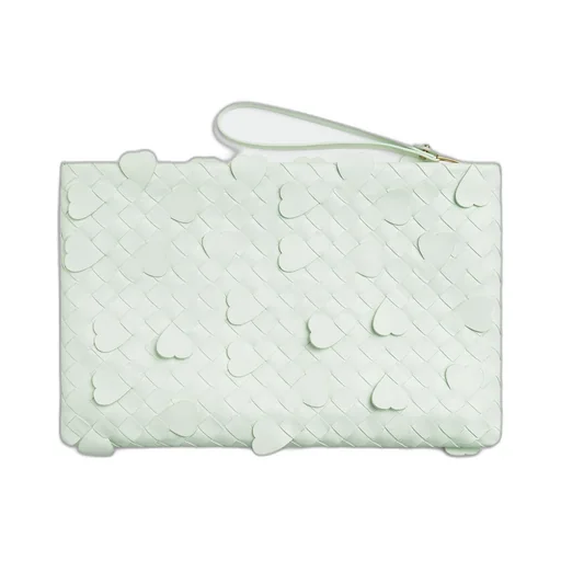 Large Intrecciato Flat Pouch