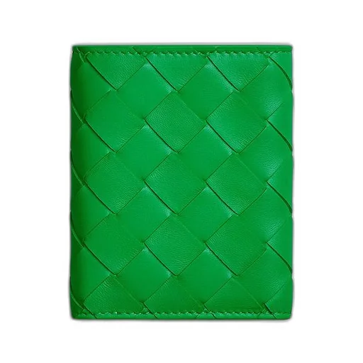 Small Intrecciato Tri-Fold Zip Wallet
