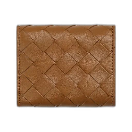 Intrecciato Tri-Fold Zip Wallet