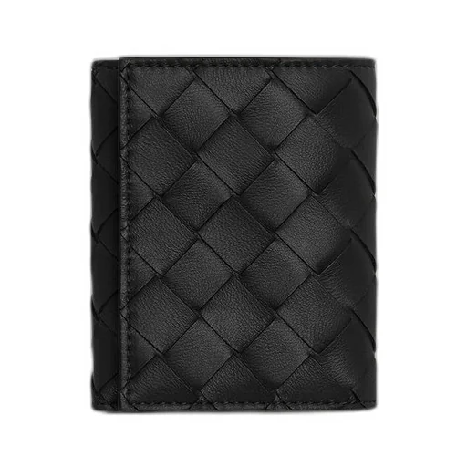 Small Intrecciato Tri-Fold Zip Wallet