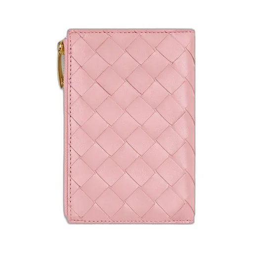 Medium Intrecciato Bi-Fold Zip Wallet