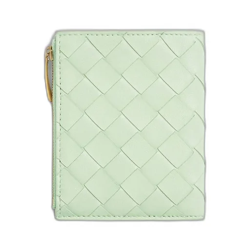 Small Intrecciato Bi-Fold Zip Wallet