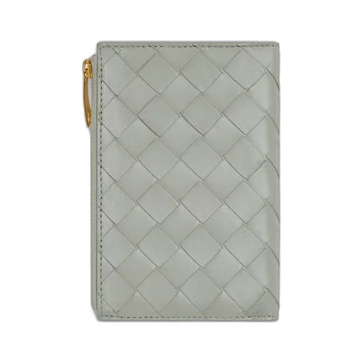 Medium Intrecciato Bi-Fold Zip Wallet