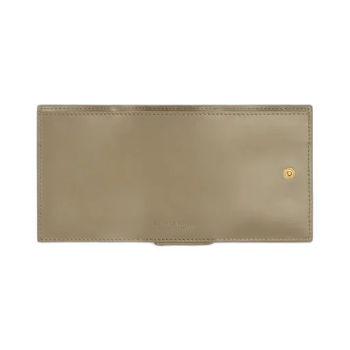 Small Intrecciato Tri-Fold Zip Wallet