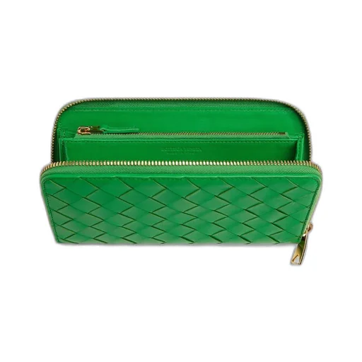 Intrecciato Zip Around Wallet