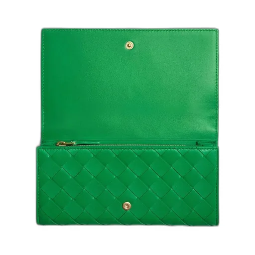 Intrecciato Large Flap Wallet