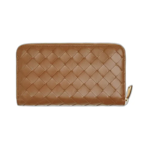 Intrecciato Zip Around Wallet