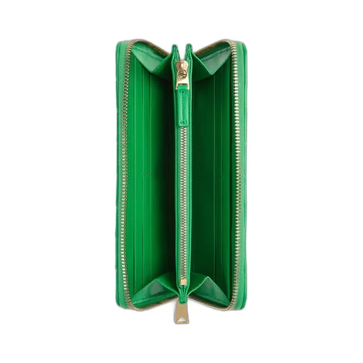 Intrecciato Zip Around Wallet