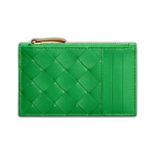 Intrecciato Zipped Card Case