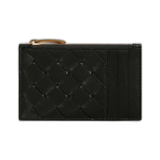 Intrecciato Zipped Card Case