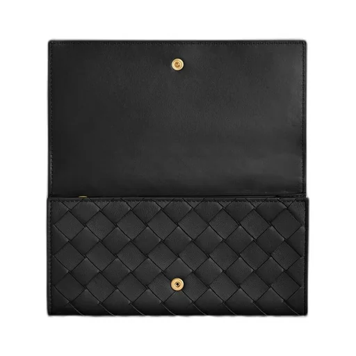 Intrecciato Large Flap Wallet
