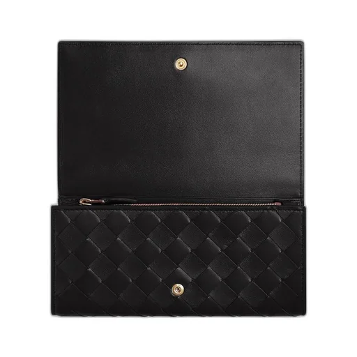 Intrecciato Large Flap Wallet