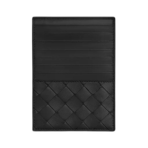 Intrecciato Card Case with Coin Case
