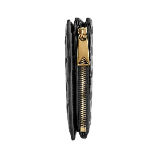 Small Intrecciato Bi-Fold Zip Wallet