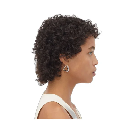 Small Twist Triangle Hoop Earrings