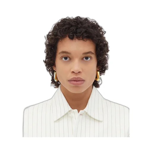 Large Twist Triangle Hoop Earrings