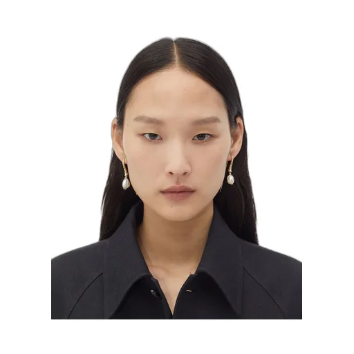 Cord Pearl Earrings