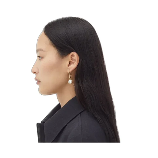 Cord Pearl Earrings