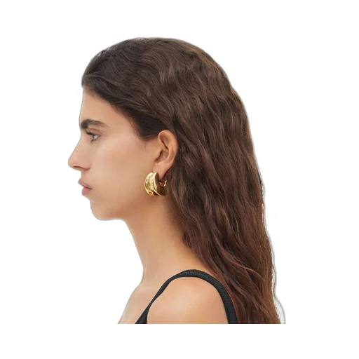 Large H Beam Earrings