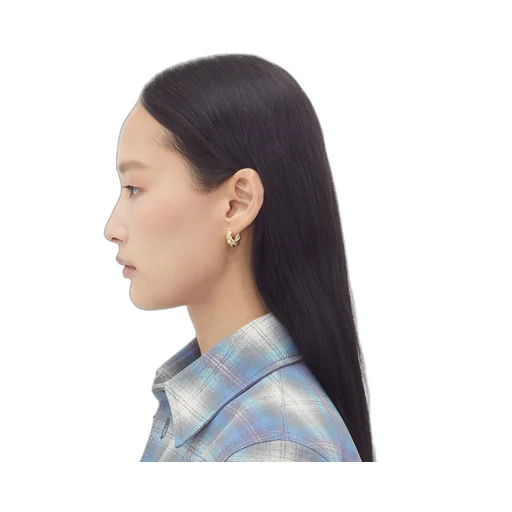 Pillar Hoop Earrings