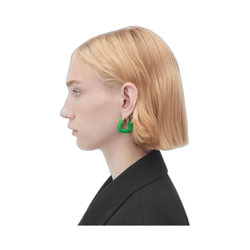 Twist Triangle Hoop Earrings