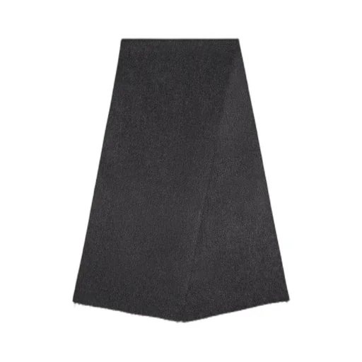 Cashmere Scarf With Leather Patch