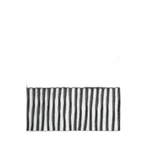 Cashmere Scarf With Leather Patch