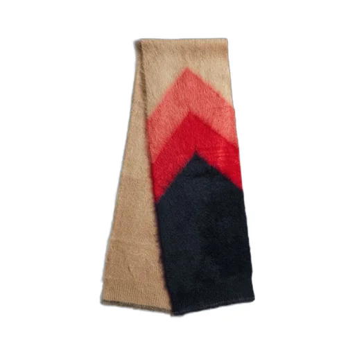 Double Mohair Chevron Scarf