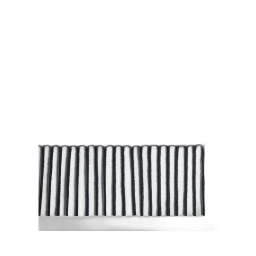 Cashmere Scarf With Leather Patch