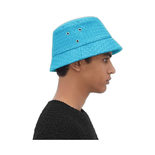 Intrecciato Leather Bucket Hat