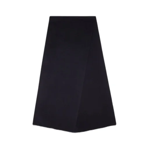 Cashmere Scarf With Leather Patch