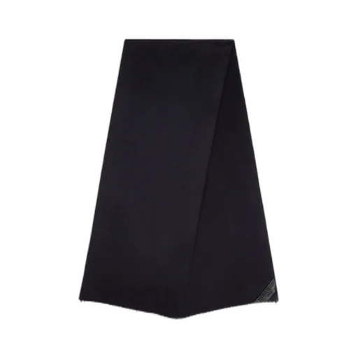Cashmere Scarf With Bottega Leather Patch
