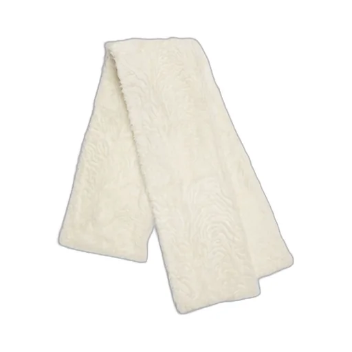 Wavy-Effect Shearling Scarf