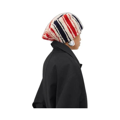Striped Wool And Cashmere Hat