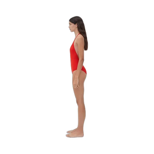 Stretch Nylon Halter Neck Swimsuit