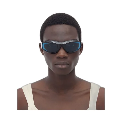 Cangi Wraparound Injected Acetate Sunglasses