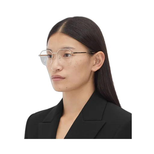 Classic Metal Semi rimless Panthos Eyeglasses