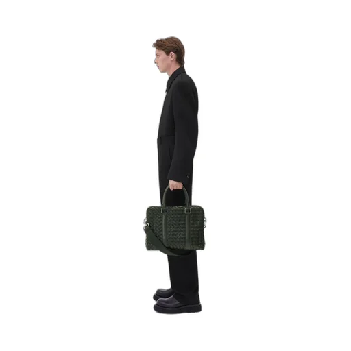 Slim Intrecciato Briefcase